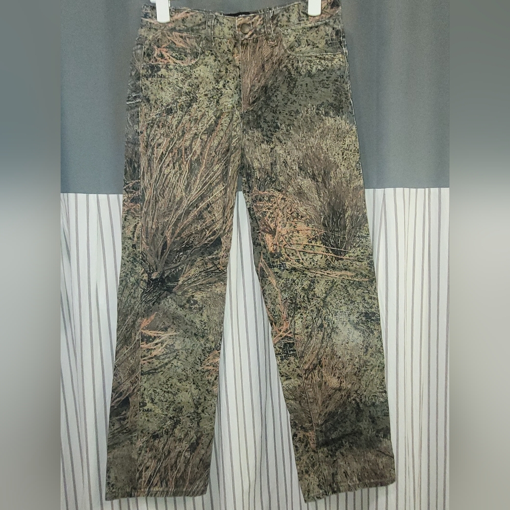 Vintage Mossy Oak Camo Pants Brush Pattern‎ Hunting Kids/Boys 14